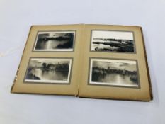 AN ALBUM CONTAINING A QUANTITY OF LOCAL INTEREST POSTCARDS TO INCLUDE BECCLES AND POTTER HEIGHAM,