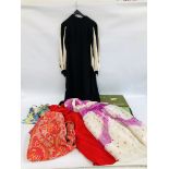 GIVENCHY DESIGNER 1960'S, 70'S SUMMER DRESS, CARL SCHRODER DESIGNER DRESS,