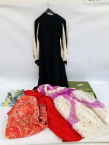 GIVENCHY DESIGNER 1960'S, 70'S SUMMER DRESS, CARL SCHRODER DESIGNER DRESS,