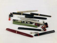 10 PENS TO INCLUDE VINTAGE EXAMPLES SHEAFFER.