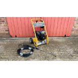 WILKS USA TX625i COMMERCIAL 4 STROKE PETROL PRESSURE WASHER COMPLETE WITH HOSE.