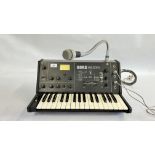 KORG VOCODER MODEL VC-10 ANALOGUE SYNTH (1970's JAPAN, 32 KEYS) - SOLD AS SEEN - AS CLEARED.