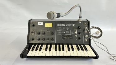 KORG VOCODER MODEL VC-10 ANALOGUE SYNTH (1970's JAPAN, 32 KEYS) - SOLD AS SEEN - AS CLEARED.
