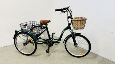 JORVIK ELECTRIC TRICYCLE WITH KEY - SOLD AS SEEN.