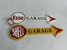 ESSO AND SHELL ARROW SIGNS (R)