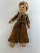 A 1930'S NORAH WELLINGS SAILOR DOLL - LABEL TO REAR.