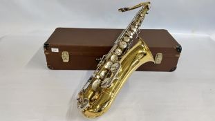 WELTKLANG SOLIST SAXOPHONE IN HARD TRANSIT CASE.