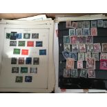 STAMPS: TWO BOXES WITH ALL WORLD ON MANY HUNDREDS OF LEAVES AND STOCKCARDS FROM VARIOUS COLLECTIONS.