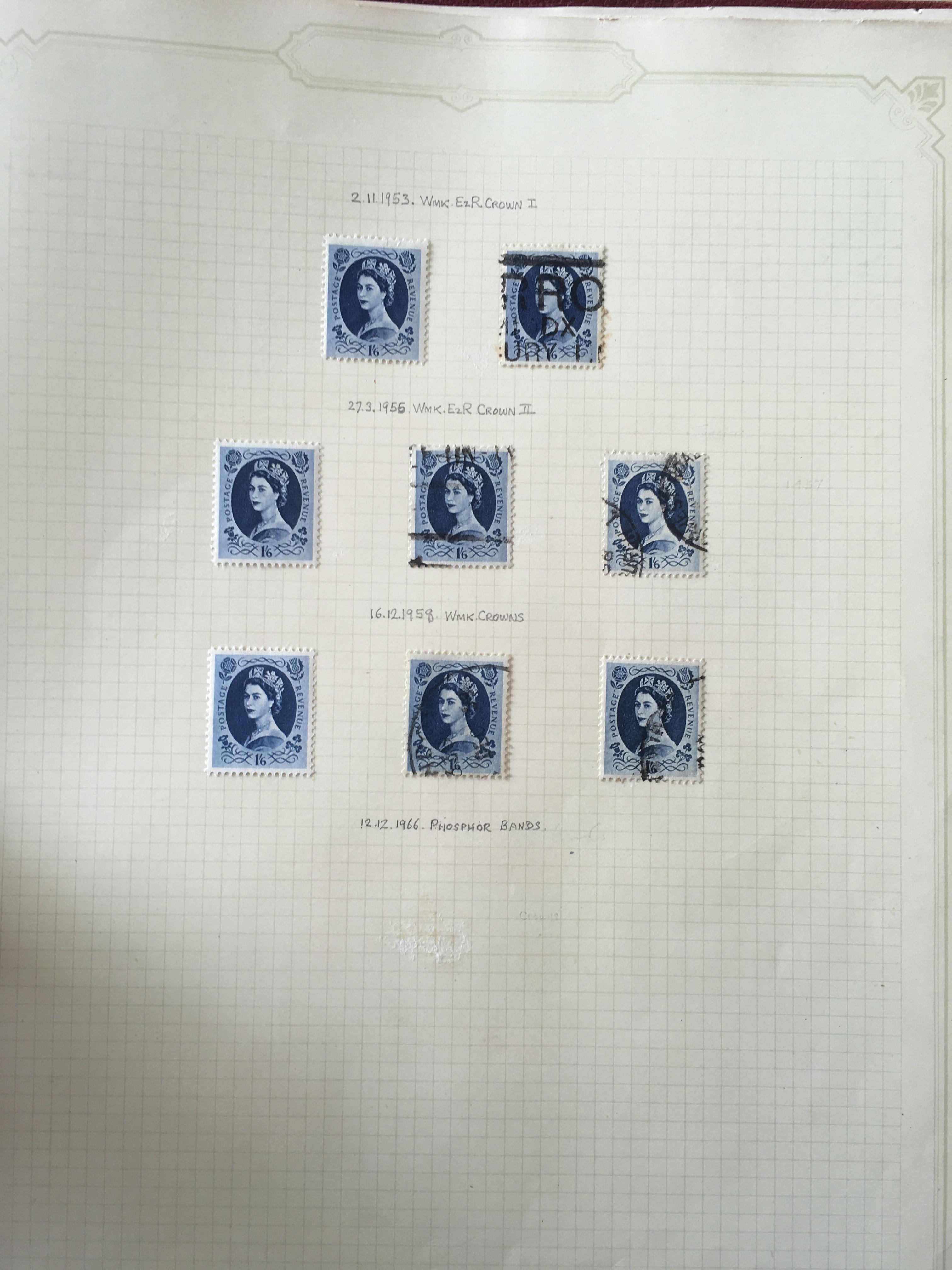 STAMPS:; BOX WITH GB COLLECTIONS IN SEVEN ALBUMS, QE2 WILDINGS, COMMEMS, - Image 32 of 38