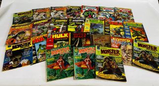 COLLECTION OF VINTAGE HORROR AND SCIENCE FICTION MAGAZINES.