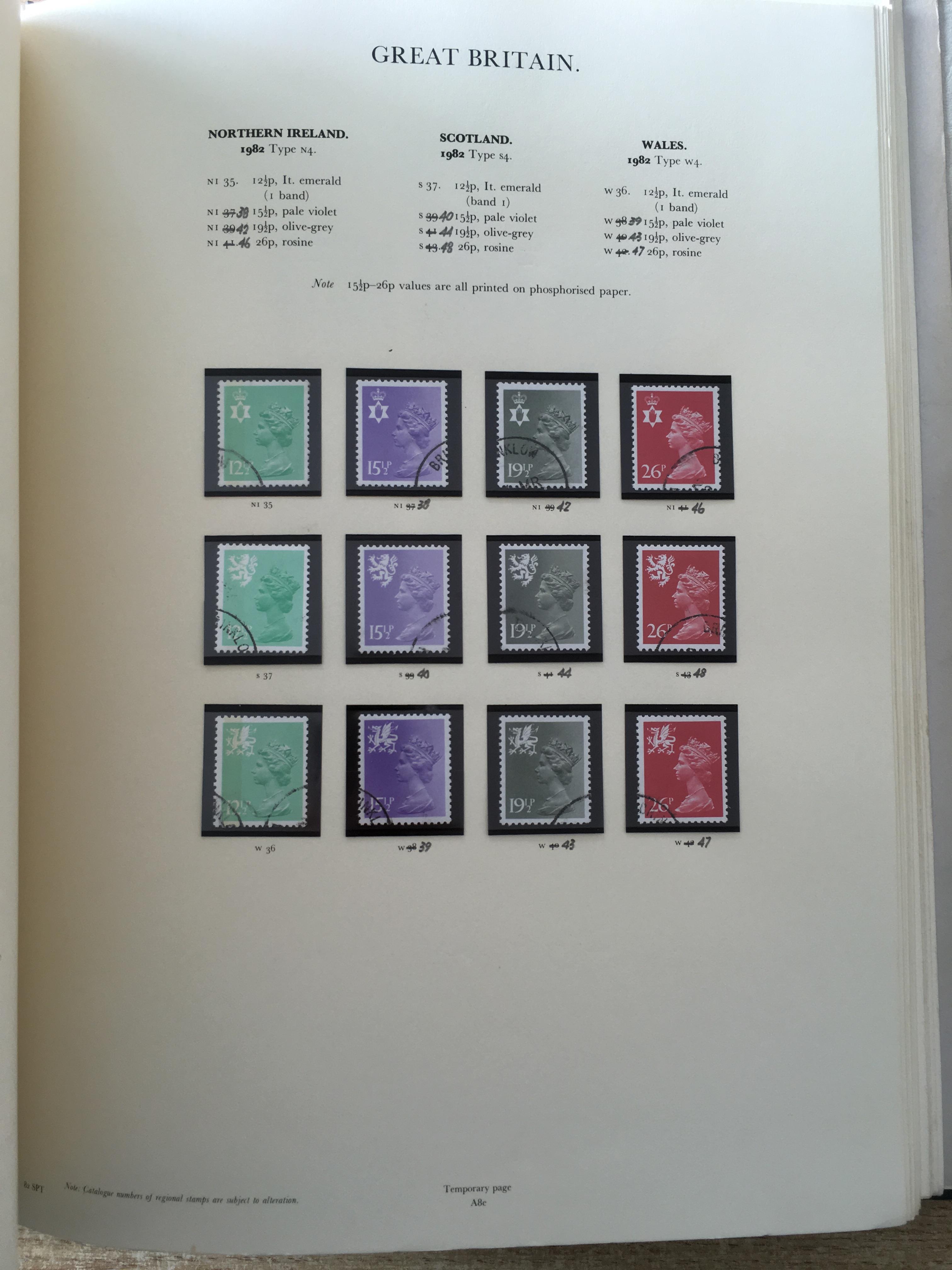 STAMPS:; BOX WITH GB COLLECTIONS IN SEVEN ALBUMS, QE2 WILDINGS, COMMEMS, - Image 16 of 38