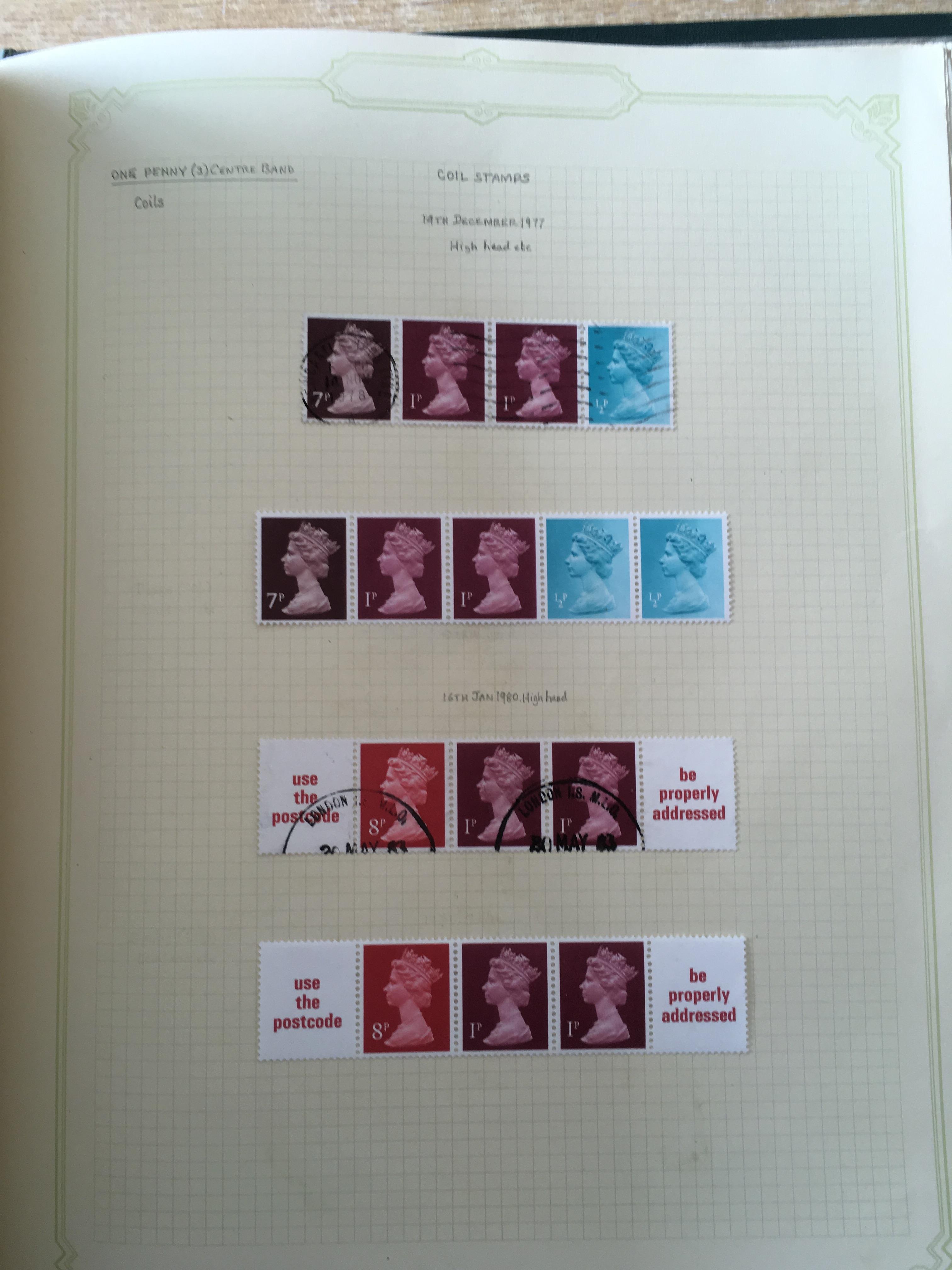 STAMPS:; BOX WITH GB COLLECTIONS IN SEVEN ALBUMS, QE2 WILDINGS, COMMEMS, - Image 29 of 38