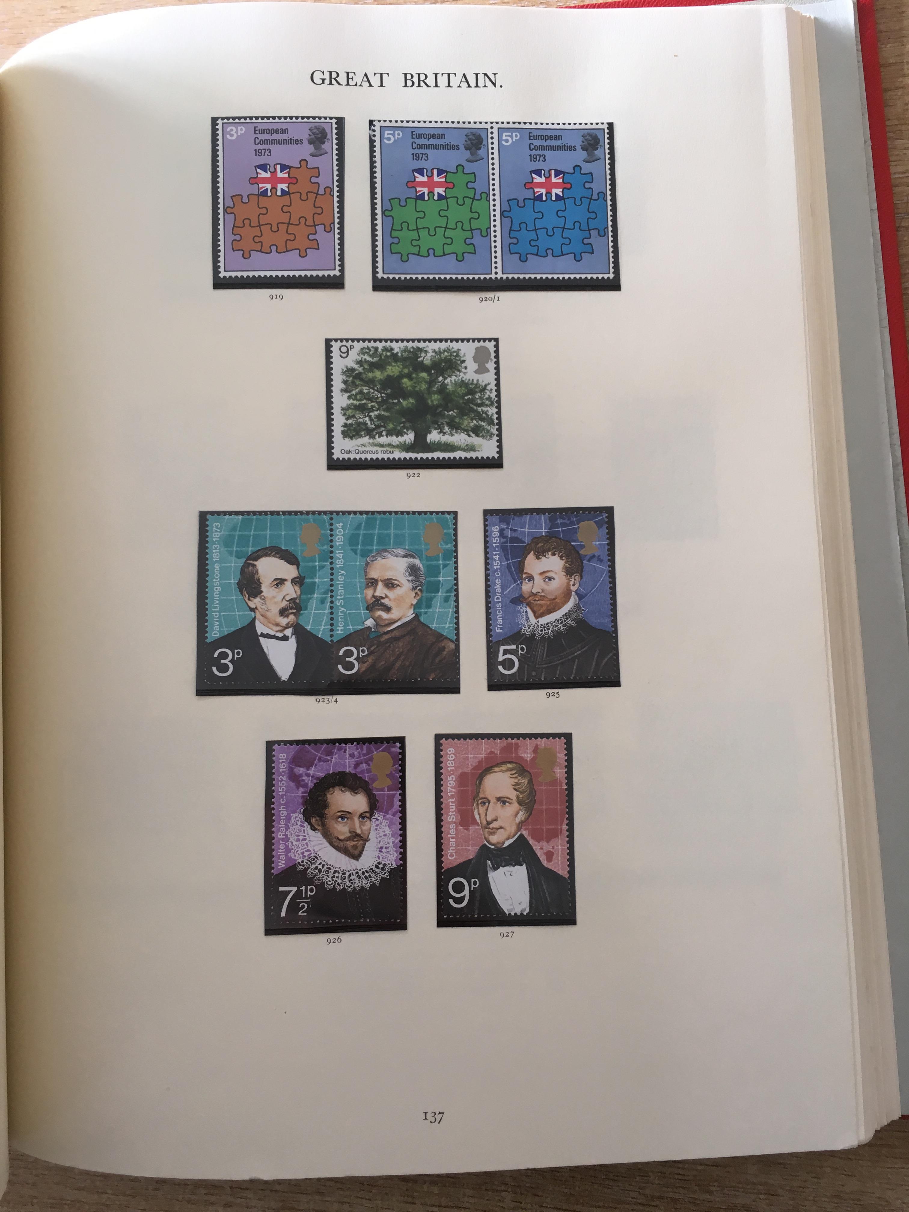 STAMPS:; BOX WITH GB COLLECTIONS IN SEVEN ALBUMS, QE2 WILDINGS, COMMEMS, - Image 3 of 38