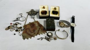 A GROUP OF COLLECTIBLES TO INCLUDE A CIVIL SERVICE MOTORING ASSOCIATION BADGE,
