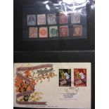 STAMPS: TWO ROYAL MAIL ALBUMS WITH GB AND OTHER FIRST DAY COVERS,
