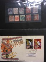 STAMPS: TWO ROYAL MAIL ALBUMS WITH GB AND OTHER FIRST DAY COVERS,