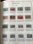 STAMPS: BOX WITH USA COLLECTIONS IN TEN VARIOUS VOLUMES, COVERS, FIRST DAY COVERS, MINT AND USED,