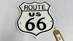 ROUTE 66 PLAQUE (R)