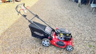 FRISKY FOX PLUS SELF PROPELLED PETROL LAWNMOWER WITH WOLF 5.5HP ENGINE - SOLD AS SEEN.