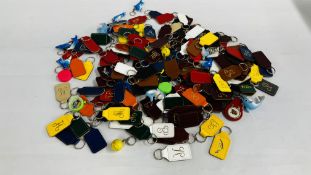 174 LEATHER AND NOVELTY KEY RINGS - RETIREMENT STOCK