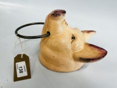 PIG HEAD WITH METAL RING (R)