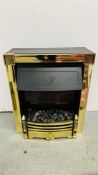 A DIMPLEX COAL EFFECT ELECTRIC FIRE MODEL LN20 BR - SOLD AS SEEN.