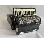 A VINTAGE GALOTTA 1909 ACCORDION IN FITTED TRANSIT CASE.