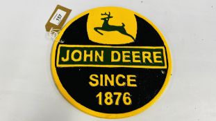 JOHN DEERE WALL PLAQUE (R)