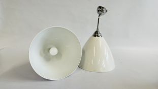 TWO MODERN DESIGNER NORDLUX CEILING PENDANT LIGHTS - TO BE FITTED BY A QUALIFIED ELECTRICIAN - SOLD