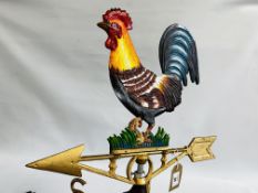 COCK WEATHER VANE WALL MOUNT (R)