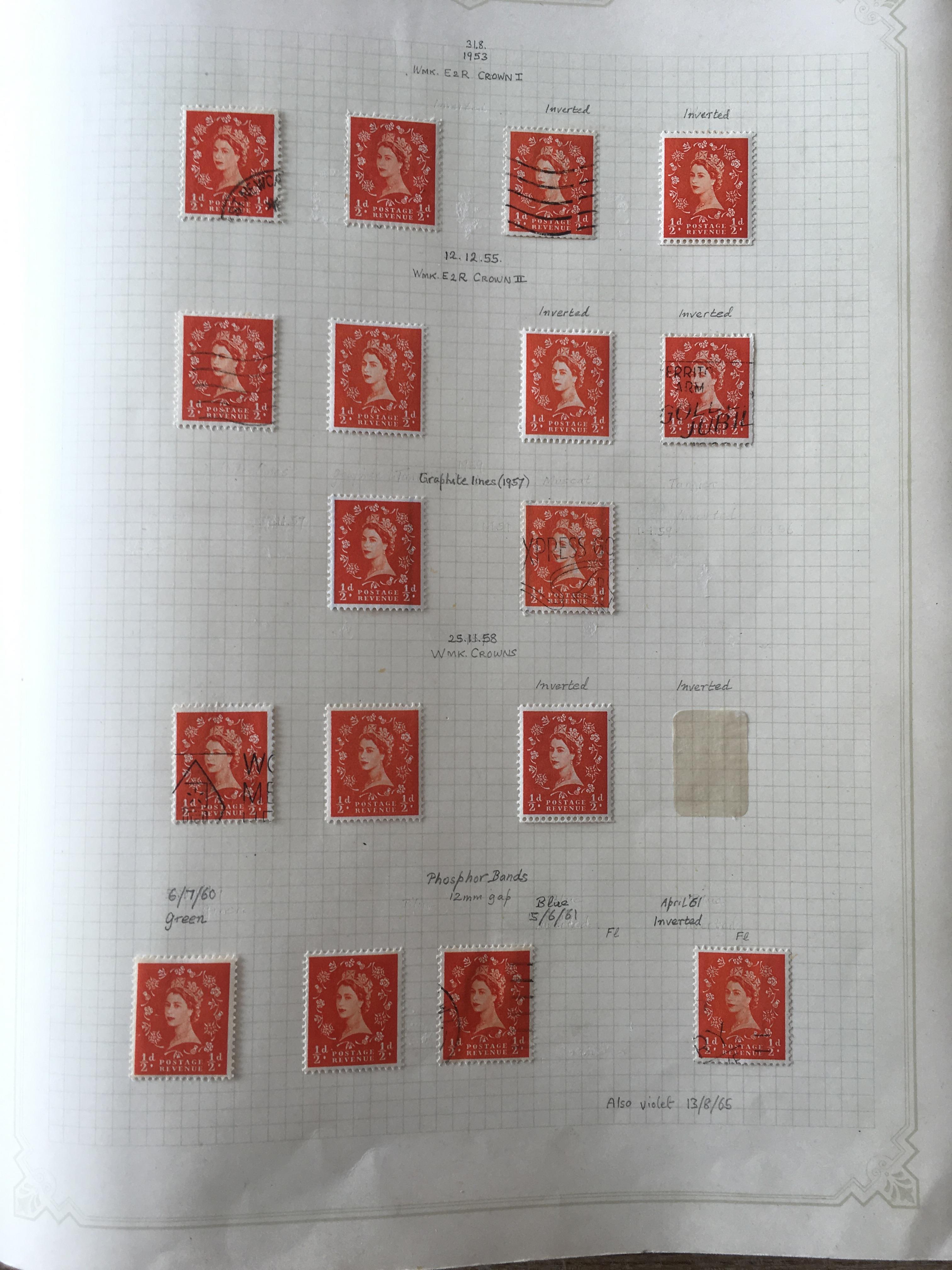 STAMPS:; BOX WITH GB COLLECTIONS IN SEVEN ALBUMS, QE2 WILDINGS, COMMEMS, - Image 2 of 38