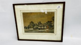 H.J. STARLING: FRAMED WATERCOLOUR DEPICTING A BROADLAND SCENE W 33CM X H 23CM.