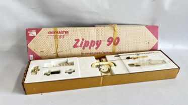 KNITMASTER ZIPPY 90 KNITTING MACHINE.