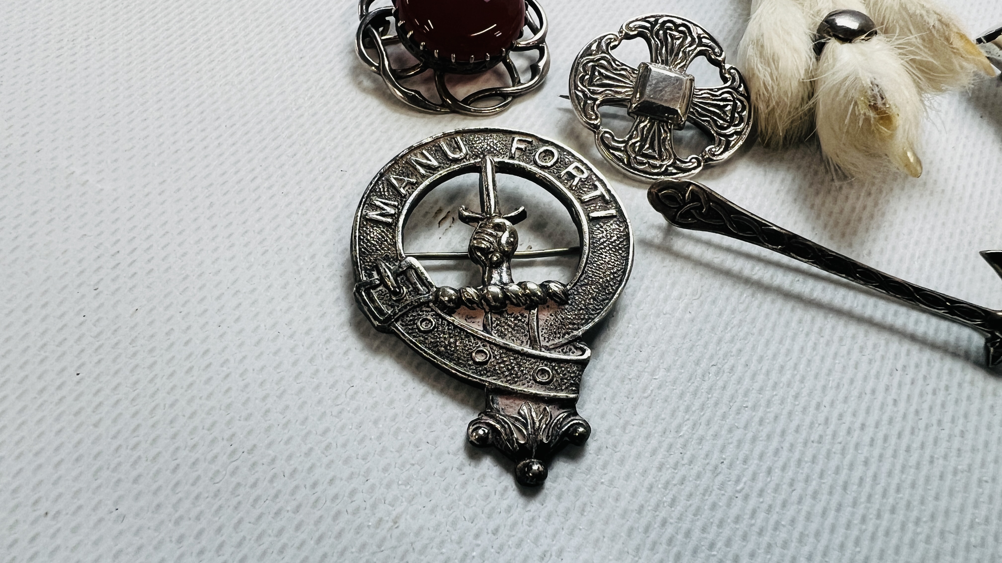 GROUP OF MAINLY SILVER SCOTTISH BROOCHES INCLUDING 2 BY ROBERT ALLISON, - Image 2 of 8