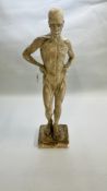 PLASTER SCULPTURE, 'FIGURE' BY MARY SYME BOYD (1910-1997) SIGNED TO BASE, MARY S.