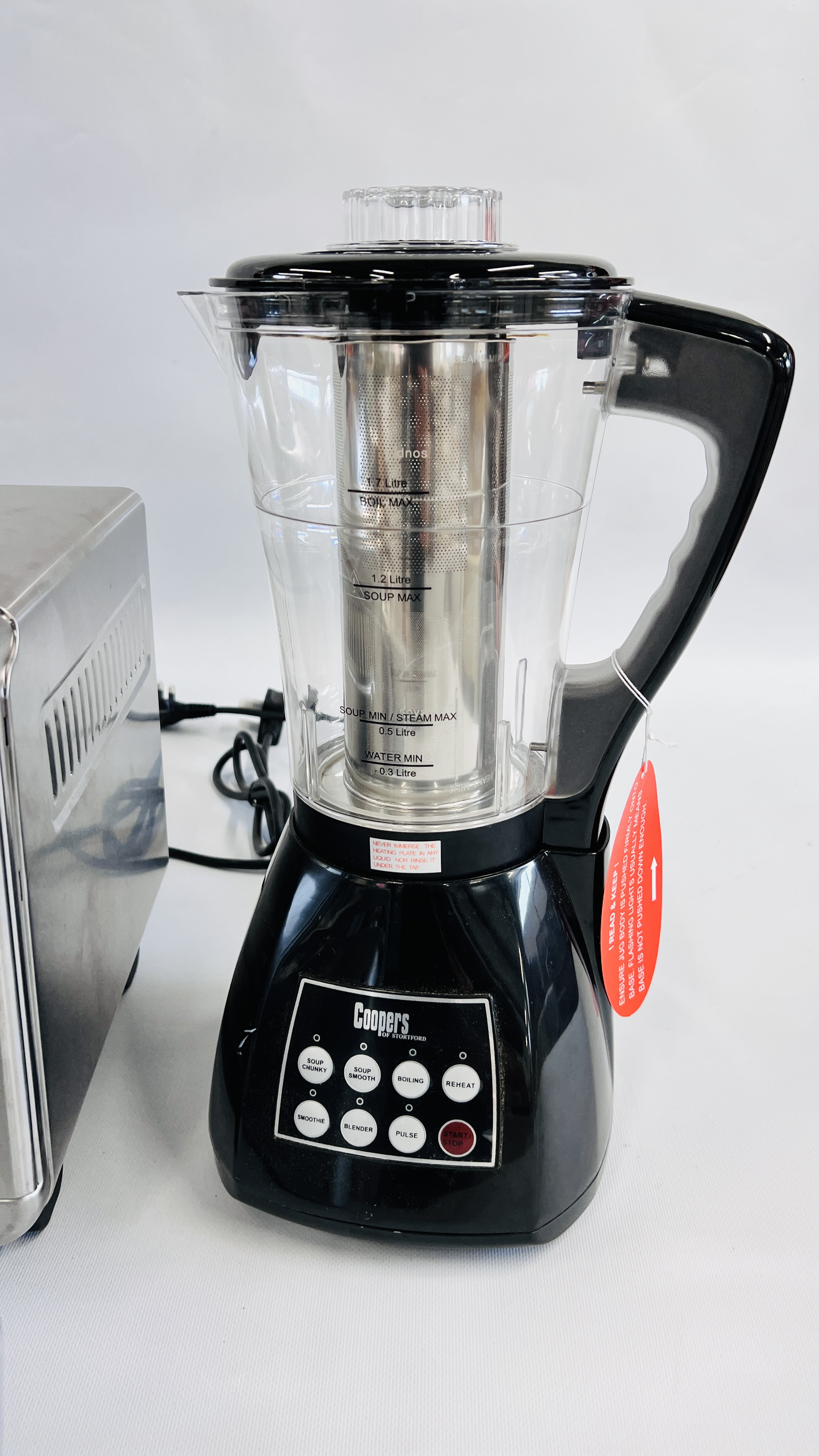 RUSSELL HOBBS STAINLESS STEEL TABLE TOP OVEN, COOPERS COMBI BLENDER, - Image 2 of 9
