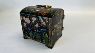 A MEJI PERIOD JAPANESE CLOISONNE TABLE CABINET OR KODANSU,