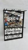 A VINTAGE STYLE ADVERTISING MIRRORED DISPLAY "APPELLATION BORDEAUX CONTROLEE CHATEAU BORDEAUX GRAND