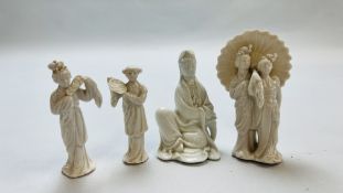 A GROUP OF 4 CHINESE FIGURES...