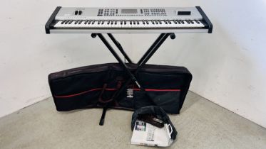 KETRON SD1 PLUS ARRANGER KEYBOARD ON PROEL FOLDING STAND,