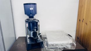 COMMERCIAL COFFEE GRINDER/DISPENSER AND AS NEW STAINLESS STEEL COFFEE KNOCK OUT DRAWER - SOLD AS