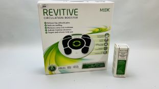 REVITIVE CIRCULATION BOOSTER BOXED + REVITIVE FOOT AND LEG CREAM - SOLD AS SEEN.