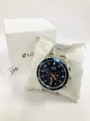 DESIGNER WATCH MARKED "LORUS" CHRONOGRAPH 100M (AS NEW)