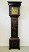 A GEORGE III OAK EIGHT DAY LONG CASE CLOCK, THE CHAPTER RING INSCRIBED THOMAS WENTWORTH JNR.