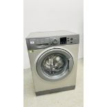HOTPOINT 7KG WASHING MACHINE SILVER FINISH - SOLD AS SEEN.