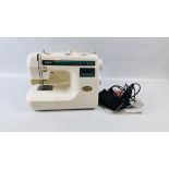 BROTHER PS-33 ELECTRIC QUICK SYSTEM SEWING MACHINE WITH FOOT PEDAL AND INSTRUCTIONS - SOLD AS SEEN.