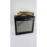BOXED FENDER MUSTANG 1 PRACTICE AMP - SOLD AS SEEN.