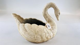 (R) CAST IRON SWAN PLANTER