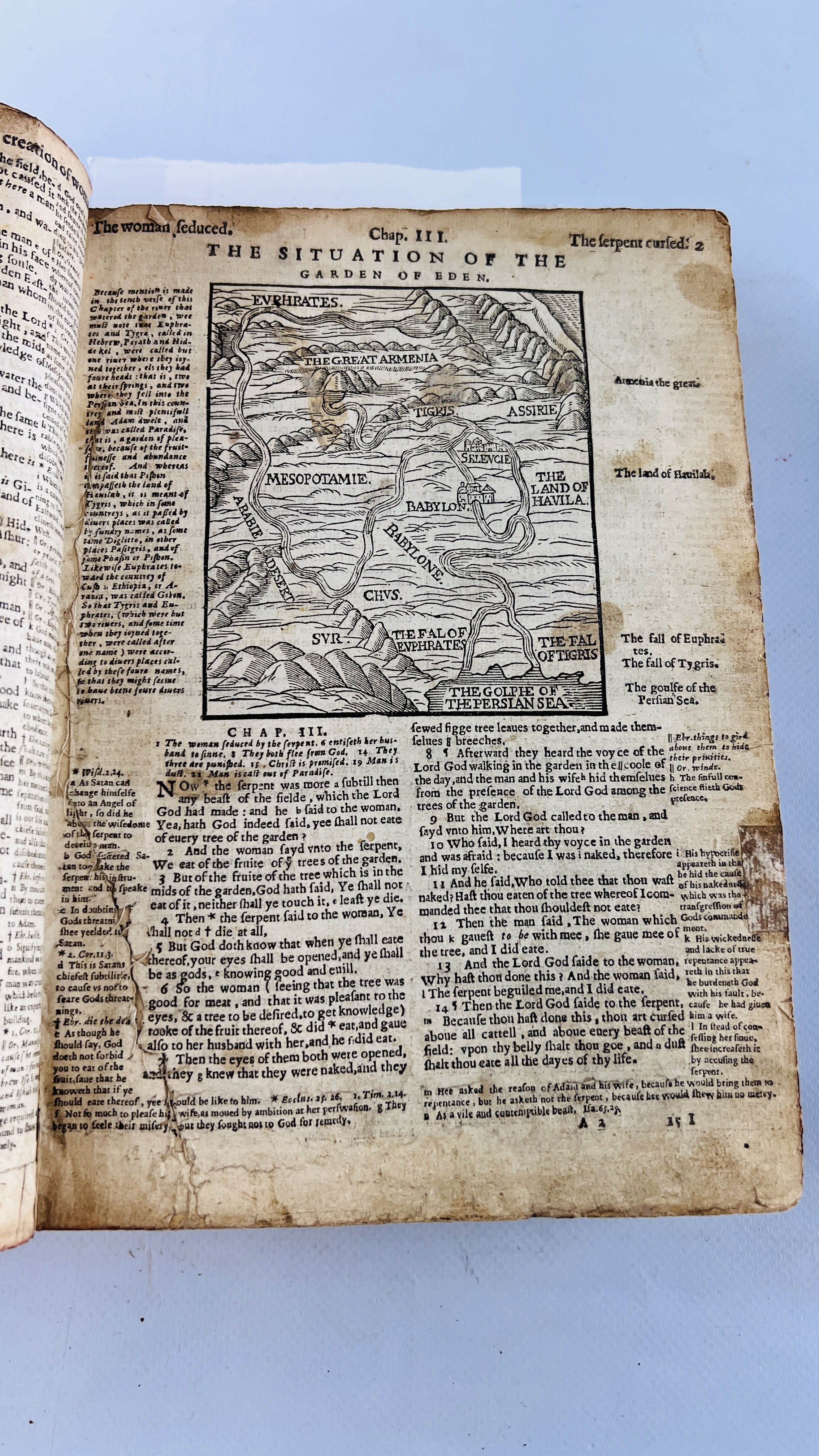 A rare copy of the Geneva Bible, often called Breeches Bible, 1599, - Image 9 of 20