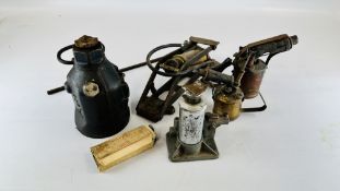 TWO VINTAGE BLOW TORCHES TO INCLUDE A SWEDISH EXAMPLE, THE VALTOCK 2000 BLOW LAMP IN ORIGINAL BOX,